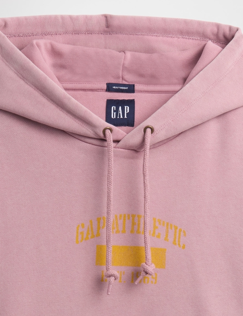 Heavyweight Oversized Logo Crop Hoodie