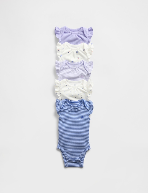 Baby First Favorites TinyRib Bodysuit (5-Pack)