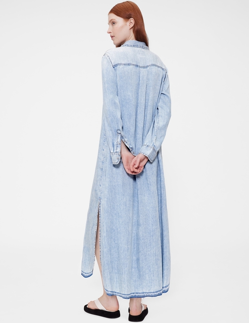 GapStudio Draped Denim Shirtdress