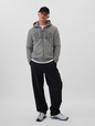 Gap Logo Sherpa-Lined Zip Hoodie