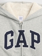 Kids Gap Logo Sherpa Zip Hoodie