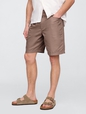 Linen-Cotton Easy Shorts