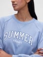 Gap × Summer Fridays Oversized Raglan Logo Sweatshirt
