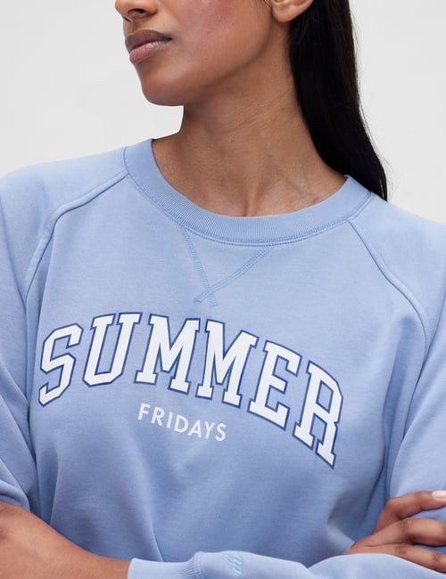 Gap × Summer Fridays Oversized Raglan Logo Sweatshirt