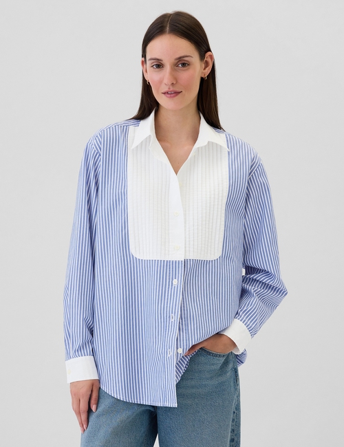 Poplin Pintuck Big Shirt