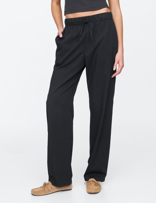 Mid Rise Easy Twill Pants