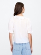 Relaxed Voile Ruffle Top