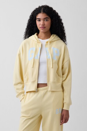 Oversized Gap Logo French Terry Zip Hoodie