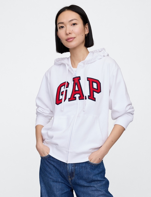 Relaxed Gap Logo Zip Hoodie