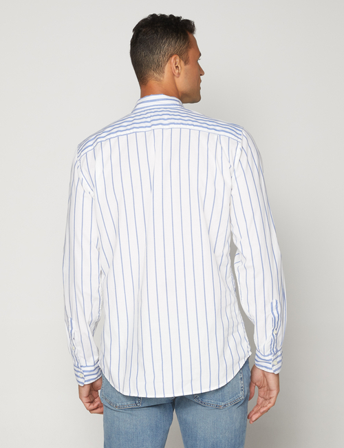 Stretch Poplin Shirt in Slim Fit