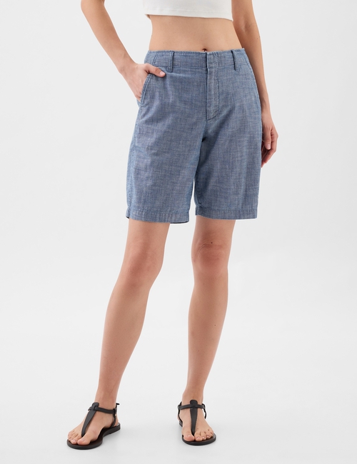 9" Downtown Chambray Bermuda Shorts