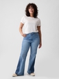 High Rise Patched '70s Flare Jeans