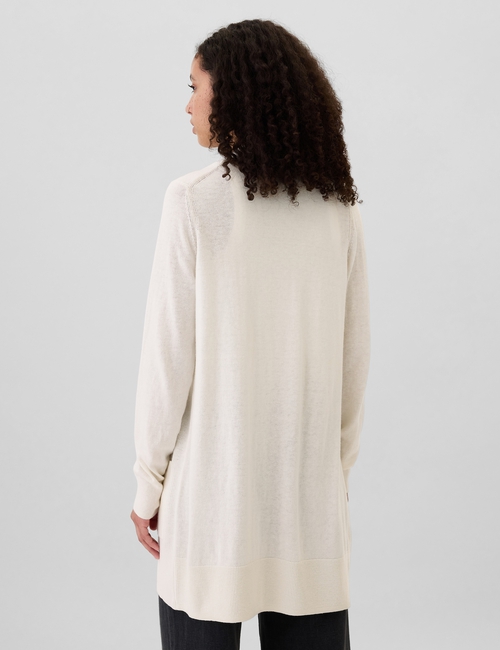 Long Open-Front Cardigan