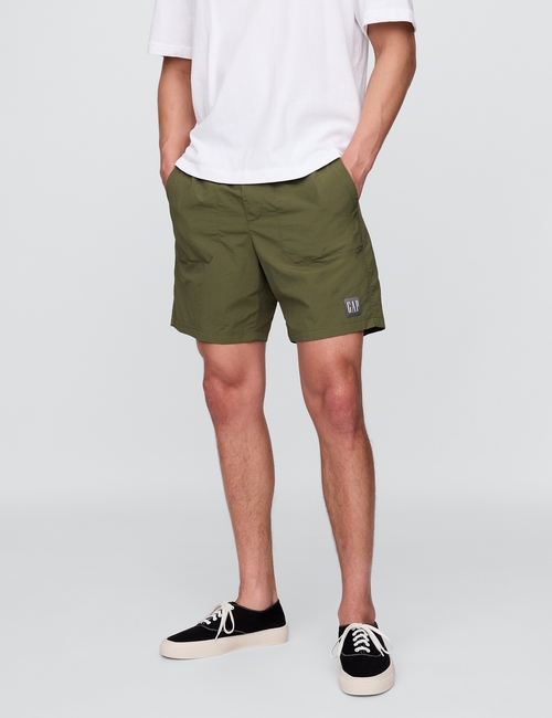 100% Recycled Pull-On Nylon Shorts