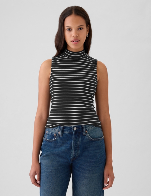 Modern Mockneck Tank Top