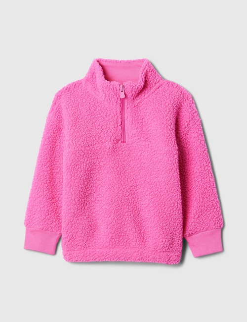 babyGap Sherpa Quarter-Zip Hoodie