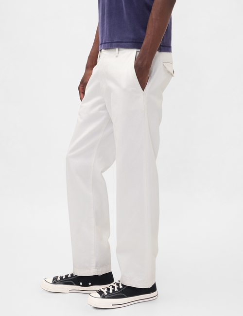 STRAIGHT FIT WHITE TROUSER