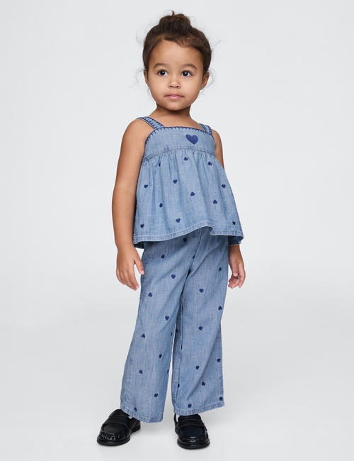Baby & Toddler Chambray Heart Outfit Set