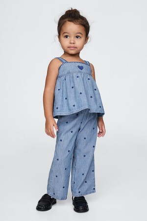 Baby & Toddler Chambray Heart Outfit Set