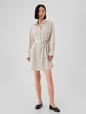 Organic Cotton Striped Mini Shirtdress