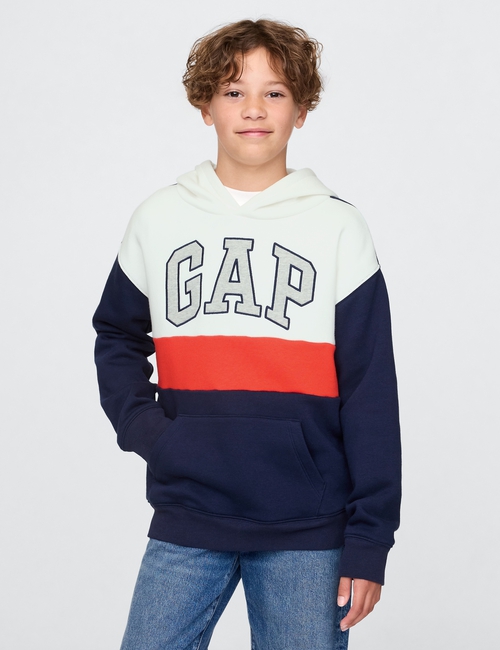 Kids Relaxed Gap Logo Colorblock Hoodie