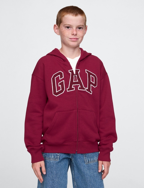 Kids Relaxed Gap Logo Zip Hoodie