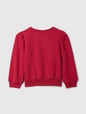 babyGap Vintage Soft Puff Sleeve Bear Logo Sweatshirt