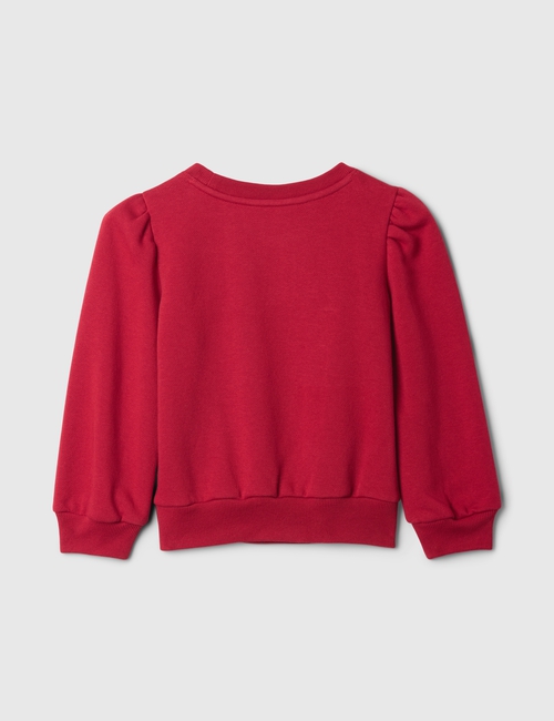babyGap Vintage Soft Puff Sleeve Bear Logo Sweatshirt