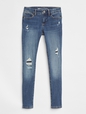 Kids Destruction Super Skinny Jeans with Stretch