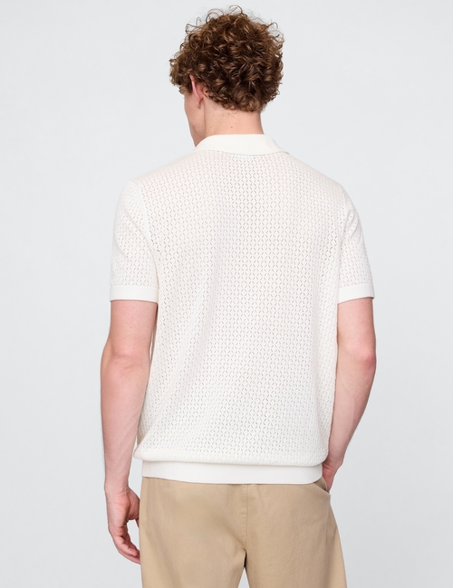Crochet Polo Shirt