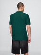 Textured Crochet Polo Shirt