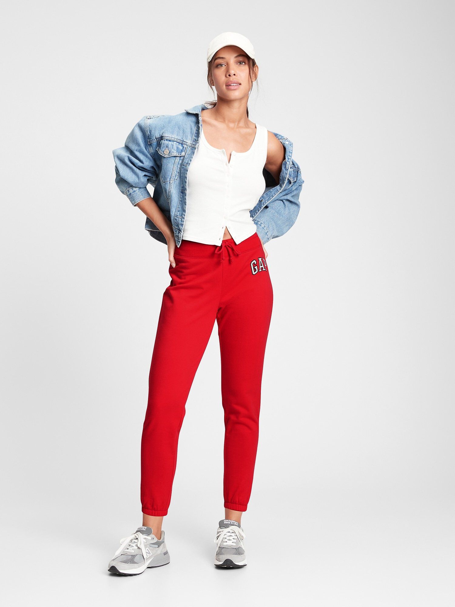 Shop Gap Logo Fleece Joggers for Women GAP UAE
