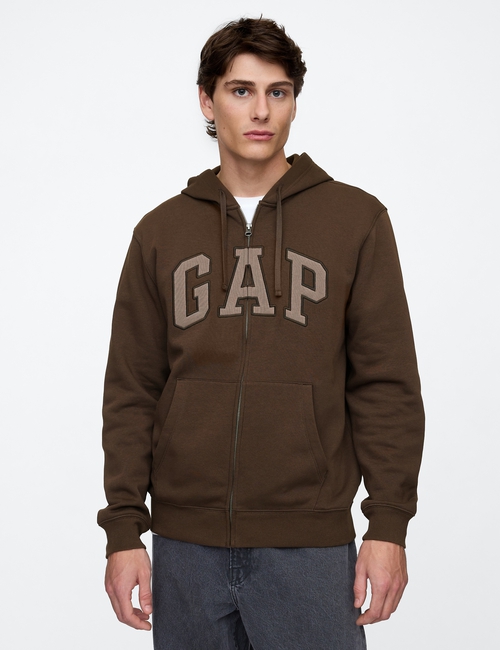 Relaxed Gap Logo Zip Hoodie