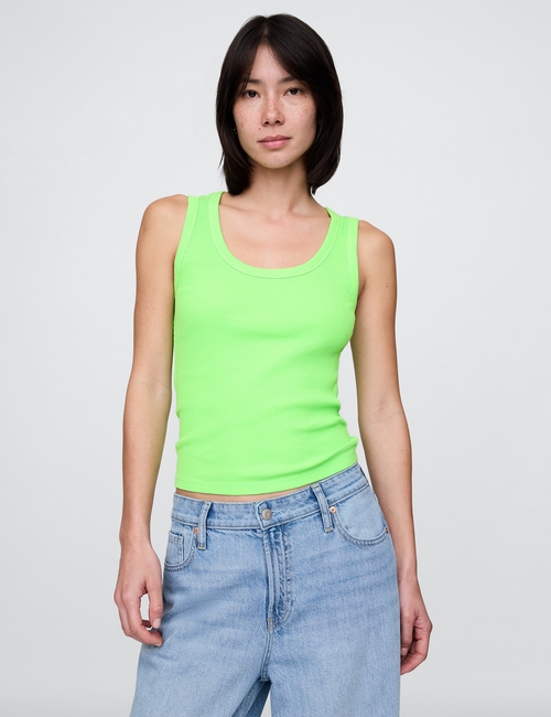 Rib Scoop Tank Top