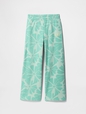 Kids Relaxed Gap Logo Wide-Leg Pants