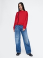 Vintage Soft Mockneck Logo Sweatshirt