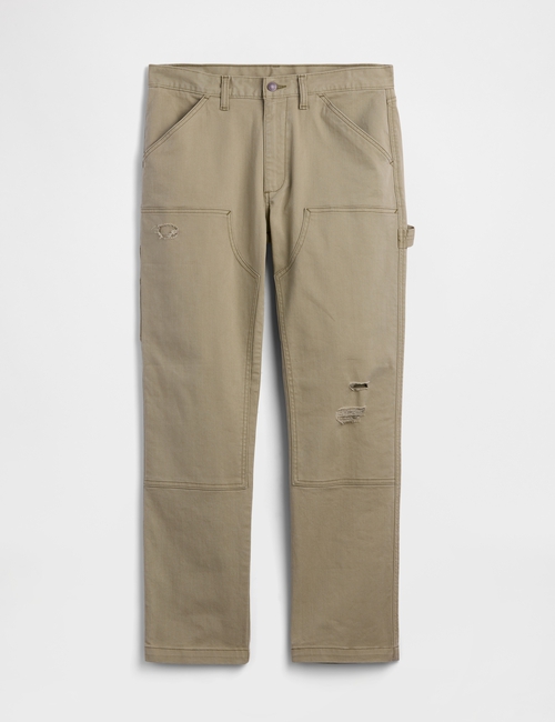 Distressed Straight Carpenter Jeans
