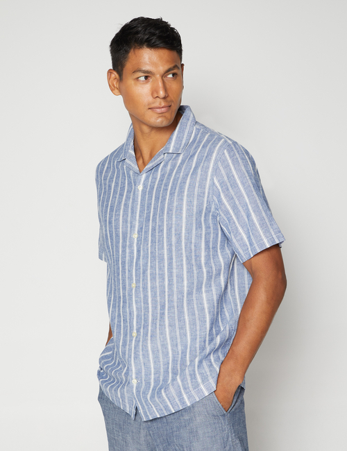 Linen-Blend Vacay Shirt in Standard Fit