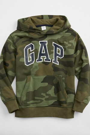 Kids Camo Gap Logo Pullover Hoodie