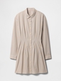 Stripe Poplin Mini Shirtdress