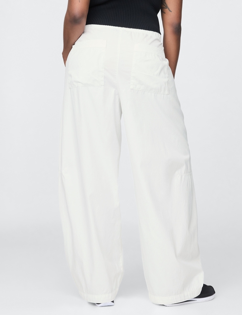 Low Rise Barrel Parachute Pants