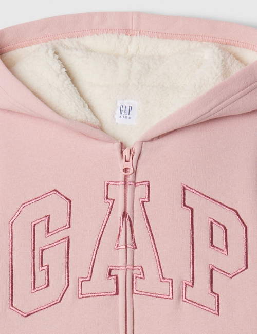 Kids Gap Logo Sherpa-Lined Zip Hoodie