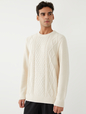 Relaxed Cable-Knit Sweater