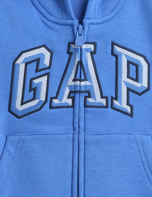 babyGap Relaxed Logo Print Zip Hoodie
