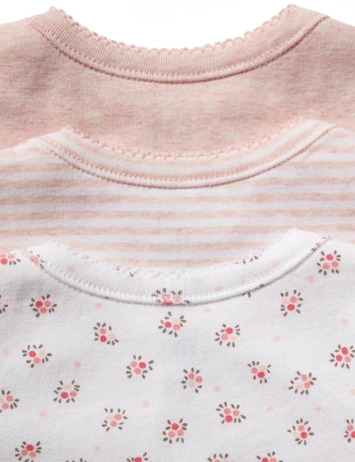 Baby First Favorite Floral Short Sleeve Bodysuit (3-Pack)