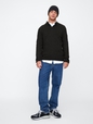 Mockneck Henley Sweater