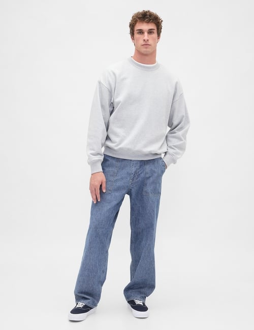Heavyweight Chambray Baggy Trouser Jeans