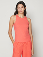 Ribbed High Neck Tank