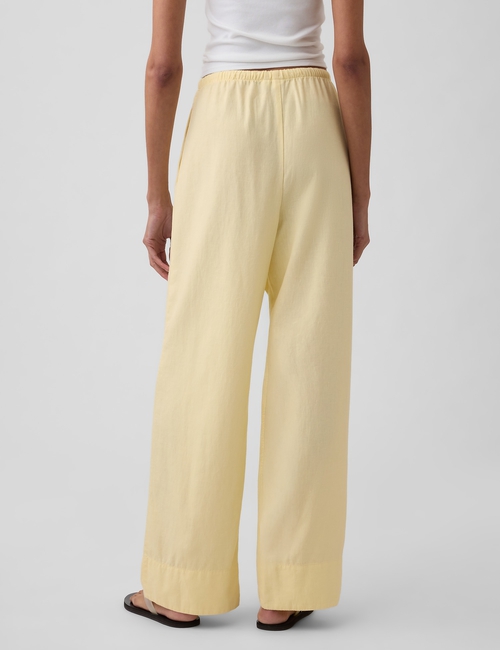 LINEN DRAWSTRING WL PANT
