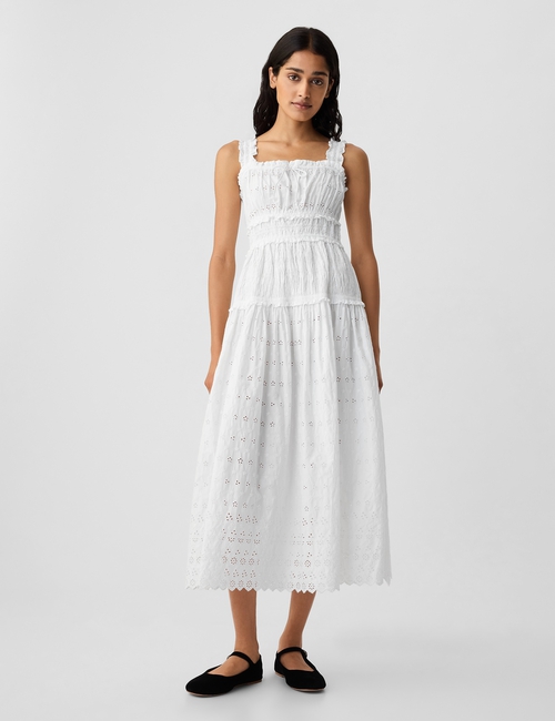 Gap × DÔEN Eyelet Midi Dress